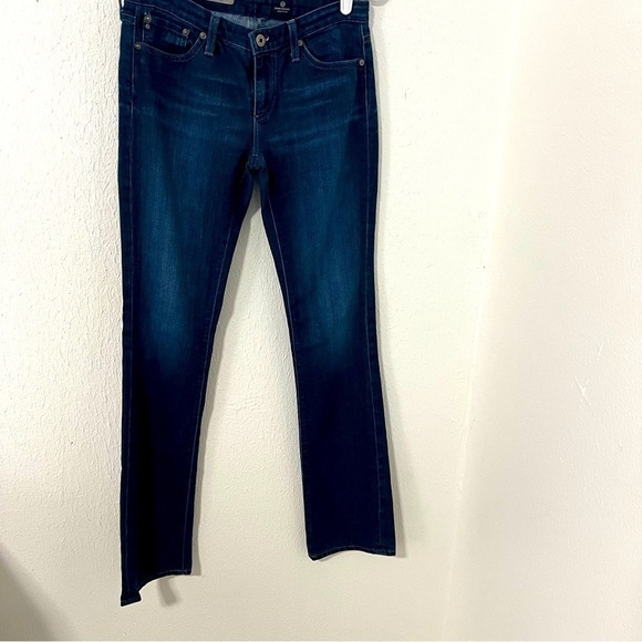 AG Adriano Goldschmied The Ballad Slim Boot Dark Wash Jeans Size 27R Made USA - Picture 2 of 8